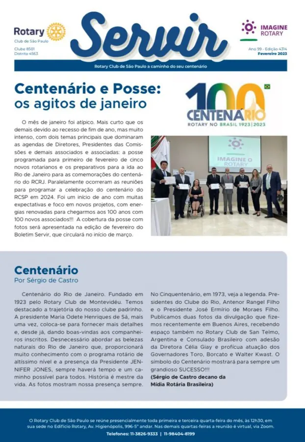 Foto do repositório histórico do Rotary Clube de São Paulo (2025)