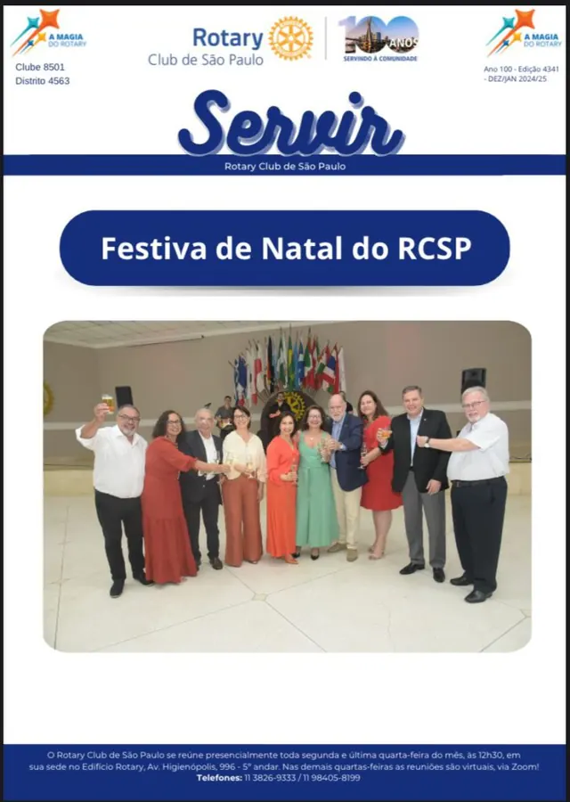 Foto do repositório histórico do Rotary Clube de São Paulo (2025)