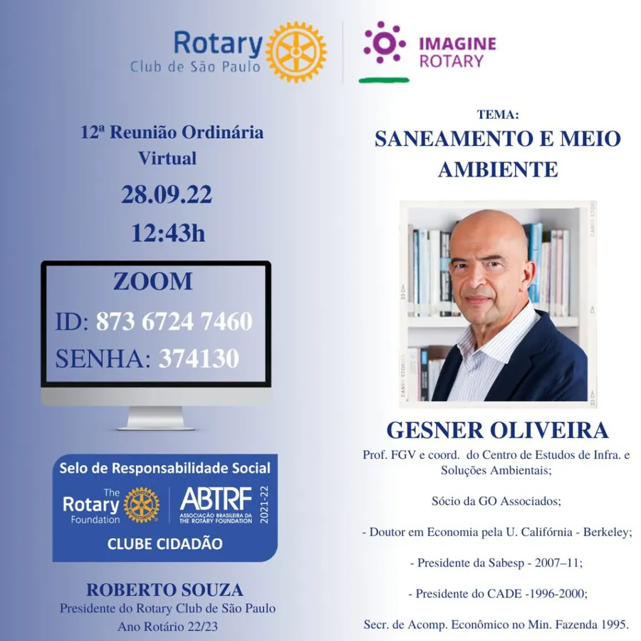 Foto do repositório histórico do Rotary Clube de São Paulo (2025)