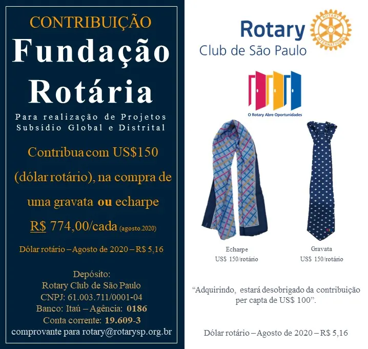 Foto do repositório histórico do Rotary Clube de São Paulo (2025)