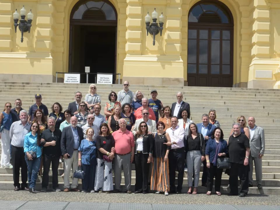 Visita ao Museu do Ipiranga - Companheirismo no acervo do Rotary Clube de São Paulo