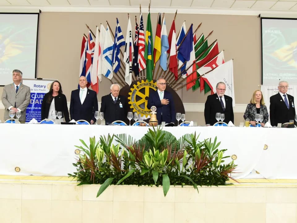 Posse do presidente Irineu De Mula - Gestão no acervo do Rotary Clube de São Paulo